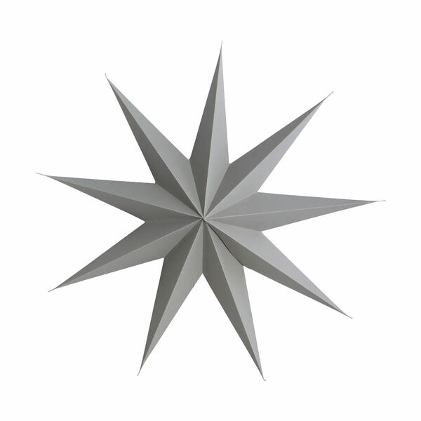 paper christmas star grey house doctor